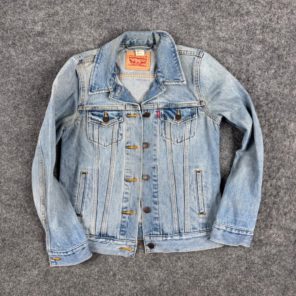 Levi's Denim Jacket Womens Size XS Light Wash Trucker Classic Cotton 15750-0004